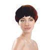 Orange Softball Baseball on Fire and Water Pressure Waterproof Shower Cap for All Hair Lengths view 3