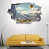 Sky and Clouds Mountain Wall Decal, 3D Self-Adhesive Sticker, 65 x 98 cm view 1