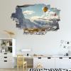 Sky and Clouds Mountain Wall Decal, 3D Self-Adhesive Sticker, 65 x 98 cm view 2