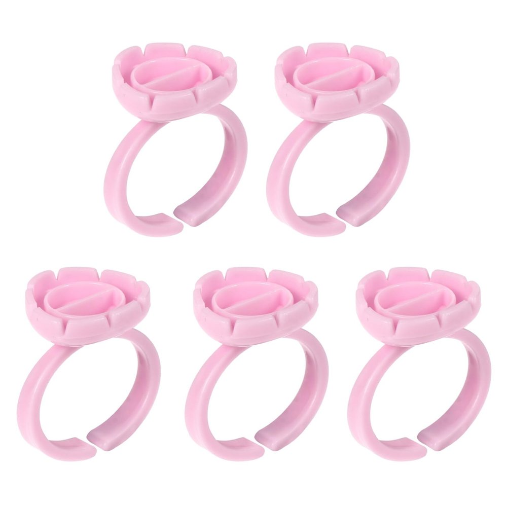 FRCOLOR 300-Piece Eyelash Extension Pigment Cup Rings, Adjustable, Portable and Lightweight