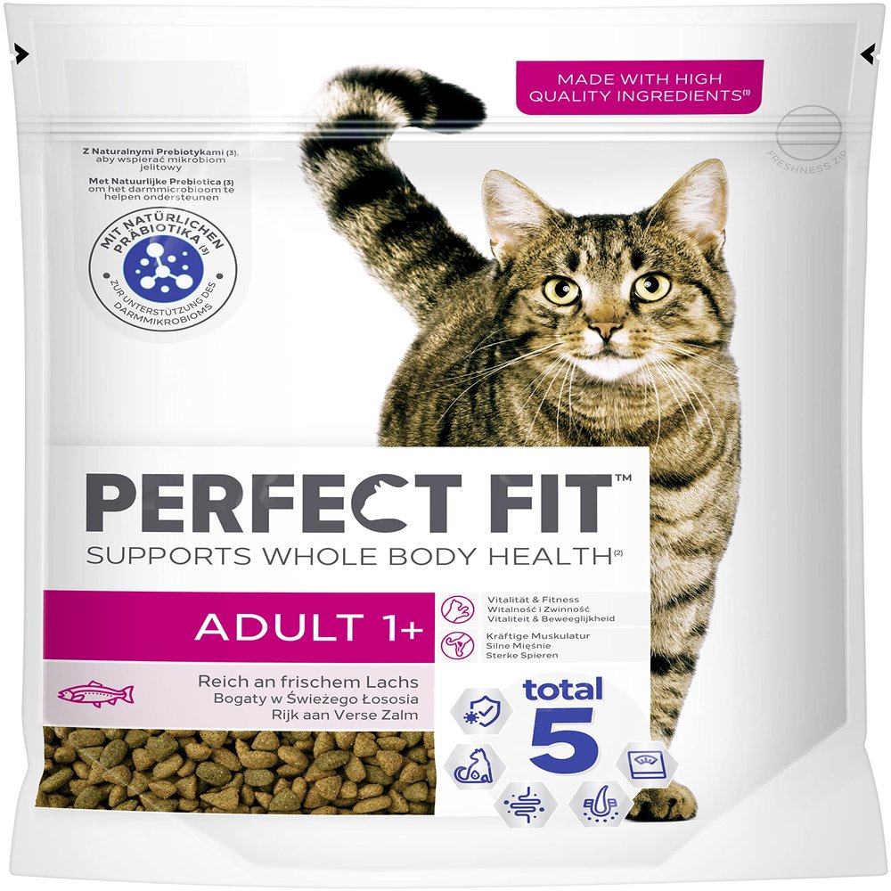 PERFECT FIT Cat Adult 1+ with Salmon 750g