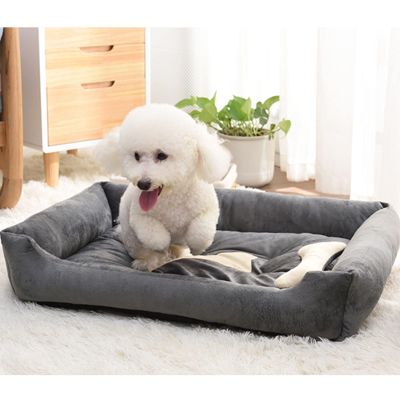 TONGDY Plush Anti-Slip Cat Bed Mat, Machine Washable, 50 × 40 × 15 cm