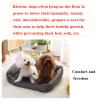 TONGDY Plush Anti-Slip Cat Bed Mat, Machine Washable, 50 × 40 × 15 cm view 2