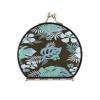 Vnurnrn Artistic Flower Petals Botanical Makeup Mirror for Handbags, Foldable Compact Travel Mirror view 1