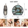 Vnurnrn Artistic Flower Petals Botanical Makeup Mirror for Handbags, Foldable Compact Travel Mirror view 2