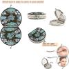 Vnurnrn Artistic Flower Petals Botanical Makeup Mirror for Handbags, Foldable Compact Travel Mirror view 3