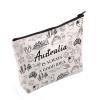 FUNYSO Australia Landmarks Makeup Bag, Off-White, Multifunctional, Water-Resistant, Unisex view 1