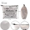 FUNYSO Australia Landmarks Makeup Bag, Off-White, Multifunctional, Water-Resistant, Unisex view 2