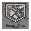 Fleece Blanket with Crest, 130 x 170 cm, Gray, 100% Polyester view 1