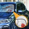 Watercolor Snowman Cute Bird Snowflake Car Windshield Sunshade view 3
