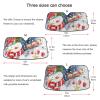 Watercolor Snowman Cute Bird Snowflake Car Windshield Sunshade view 4