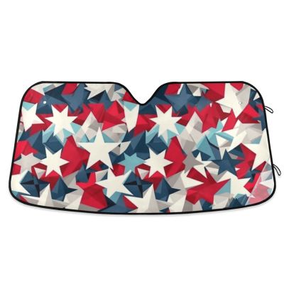 July 4 Independence Day Carnival Foldable Reflective Windshield Sun Shade