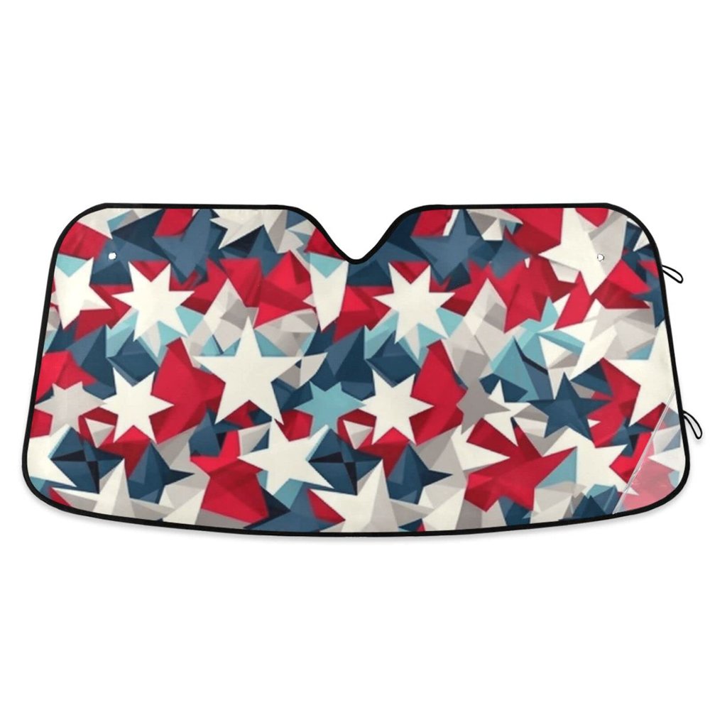July 4 Independence Day Carnival Foldable Reflective Windshield Sun Shade