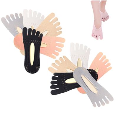 QQLADY Women's Bunion Relief Toe Compression Socks, Orthopedic Toe Alignment Socks, 10 Pieces, One Size
