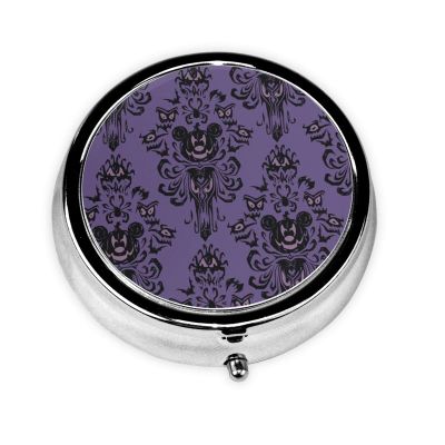 Haunted Mansion Horror Round Pill Box with 3 Compartments