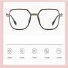 NOVESIXTDAT Extra-Wide Blue-Light-Blocking Reading Glasses, Large Square Frame for Women, Shatter-Resistant, Clear-Gray, +0.00 view 2