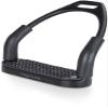 Equinate Oregon Safety Stirrups 10 cm Matte Black with Non-Slip Rubber Tread, for Adults and Children, 2-Piece Set view 4