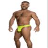 GARON - Men's Thong Underwear - Neon Yellow Thong - 1x Size L view 3