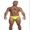 GARON - Men's Thong Underwear - Neon Yellow Thong - 1x Size L view 4