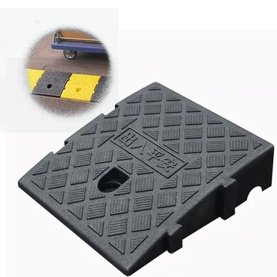 EMENAR Portable Step Ramp, 19 cm High, Non-Slip Plastic Curb Ramp with Expansion Bolts for Bicycle, Motorcycle, and Wheelchair (Color: B, Size: 25 × 40 × 16 cm / 9.8 × 15.7 × 6.3 in)