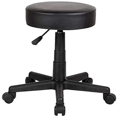 FFOCCO on Wheels Wheelchair, Durable, Round, Rolling Salon (Color: Black)