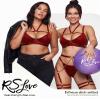 RSLOVE Women's Lingerie Set with Garters - Sexy Bra and Panties, 6-Piece, Red, S view 2