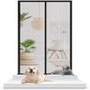 Pet Screen Door Barrier, 130 x 220 cm, Heavy-Duty Zipper Design, Black, 110 x 220 cm view 1