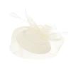 MILAX Women's Vintage Fascinator Hat with Feather, Mesh Veil, Headband and Hair Clip view 1