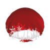 Merry Christmas Shower Cap, Waterproof and Reusable, for Women, Men, Boys and Girls view 1