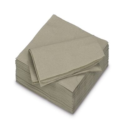 Paper Cocktail Napkins 25 x 25 cm, 50 Count, Taupe, 2-Ply