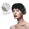 Reusable Shower Caps for Women, Long Hair, Astronaut Moon Landing Print, Double-Layer Waterproof view 4