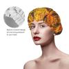 Reusable Waterproof Shower Cap for Women with Long Hair view 4