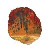 Reusable Shower Cap for Women with Long Hair, Autumn Forest Print view 2