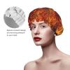 Reusable Shower Cap for Women with Long Hair, Autumn Forest Print view 4
