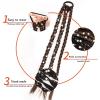 Ponytail Hair Extension with Elastic Band, Long Braided Synthetic Ponytail Hairpiece view 4