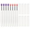 8 Silicone Makeup Applicators for Eyeshadow and Lipstick with Covers view 1
