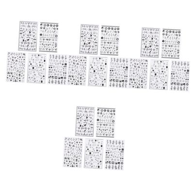 Beaupretty 40-Sheet Flower Nail Art Stickers, Cute 3D Adhesive Decals for Fall and Winter