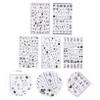 Beaupretty 40-Sheet Flower Nail Art Stickers, Cute 3D Adhesive Decals for Fall and Winter view 3