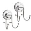 Towel Holders, 2-Pack, Silver Suction Hooks view 1