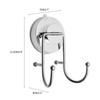 Towel Holders, 2-Pack, Silver Suction Hooks view 2