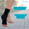 MEDOSAN Elastic Ankle Support Brace, One Size, Black view 3