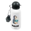 Mr. & Mrs. Panda Personalized Kids' Water Bottle, Penguins Cuddling, with Name Engraving view 1