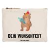 Mr. & Mrs. Panda Personalized Toiletry Bag – Bear School Cone, XL view 1