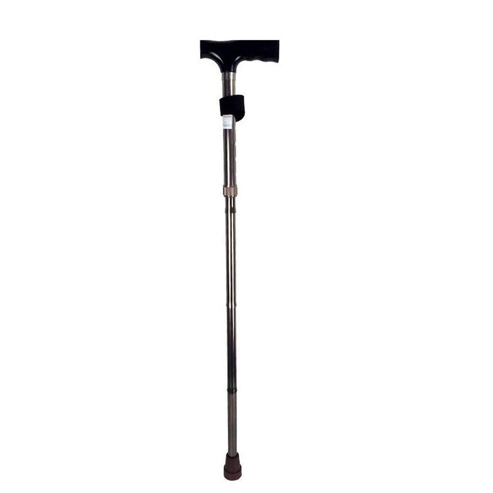 HWSY Folding Telescopic Aluminum Walking Cane, Height-Adjustable Trekking Pole