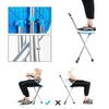 HWSY Portable Folding Cane Seat for Seniors, 2-in-1 Height-Adjustable Walking Cane with LED Light view 3