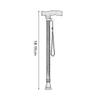 Adjustable Four-Leg Walking Cane for Seniors view 3