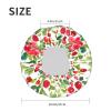 Tropical Cherry Watercolor Shower Cap for Women, Reusable Double-Layer Waterproof Cap with Soft PEVA Lining view 3