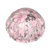 Pink Watercolor Flowers and Leaves Shower Cap for Women view 1