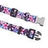 HQYDDMI Personalized Dog Collar, Floral Geometry, Name and Phone Number, Adjustable, Floral A, L view 3