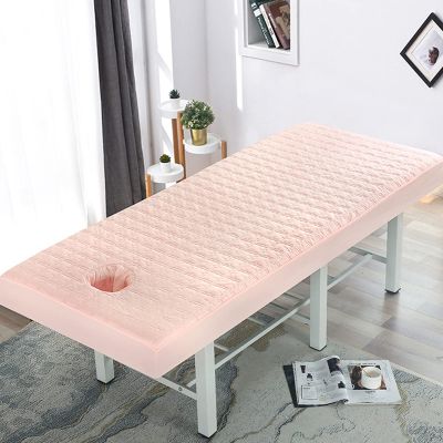 Highdi Massage Table Cover with Face Hole, Washable, Elastic, Soft and Breathable, 70 x 190 cm, Pink